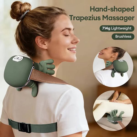 Portable Neck & Shoulder Massager with Heat Therapy