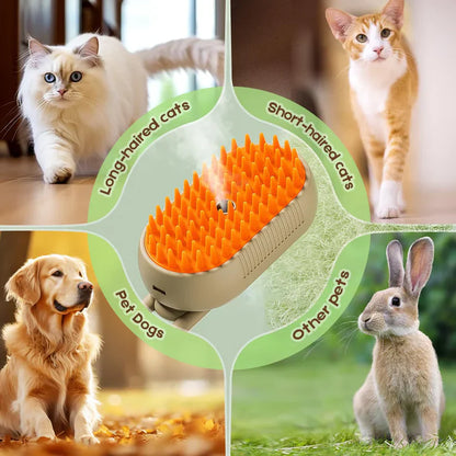3-in-1 Steamy Pet Brush